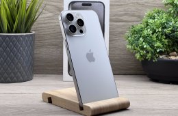 iPhone 15 Pro Max White Titanium 256GB 2 ÉV Garanciával Számlával