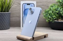 Új, Aktiválatlan iPhone 15 Blue 128GB 2 ÉV Garanciával Számlával Aksi 100%