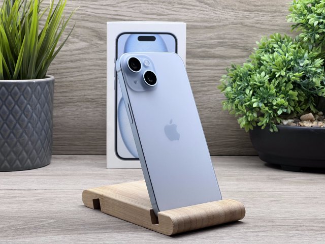 Új, Aktiválatlan iPhone 15 Blue 128GB 2 ÉV Garanciával Számlával Aksi 100%