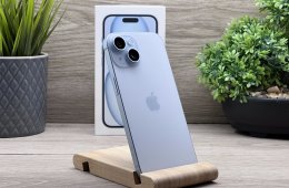 Új, Aktiválatlan iPhone 15 Blue 128GB 2 ÉV Garanciával Számlával Aksi 100%