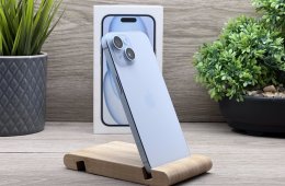 Új, Aktiválatlan iPhone 15 Blue 128GB 2 ÉV Garanciával Számlával Aksi 100%