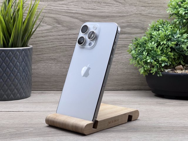 iPhone 15 Pro Max White Titanium 256GB 2 ÉV Garanciával Számlával