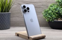 iPhone 15 Pro Max White Titanium 256GB 2 ÉV Garanciával Számlával