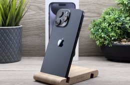 Hibátlan iPhone 15 Pro Max Black Titanium 256GB 2 ÉV Garanciával Számlával Aksi 100%