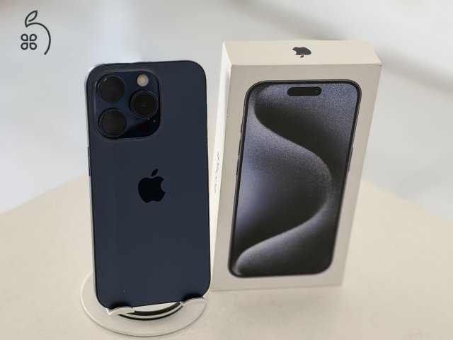 iPhone 15 Pro 256GB Független Újszerű/1 hónap gar./Akku 88%/p5064