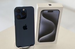 iPhone 15 Pro 256GB Független Újszerű/1 hónap gar./Akku 88%/p5064