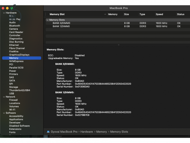 Apple MacBook Pro 13” 2012 Intel Core i7 16 GB RAM 1 TB SSD