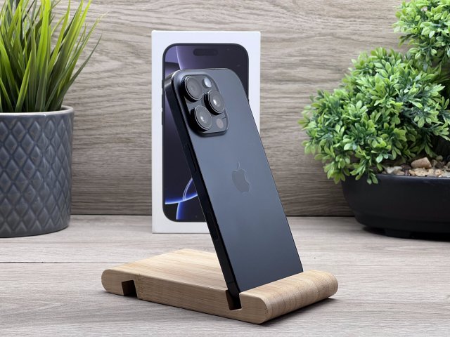 iPhone 16 Pro Black Titanium 128GB 2 ÉV Garanciával Számlával