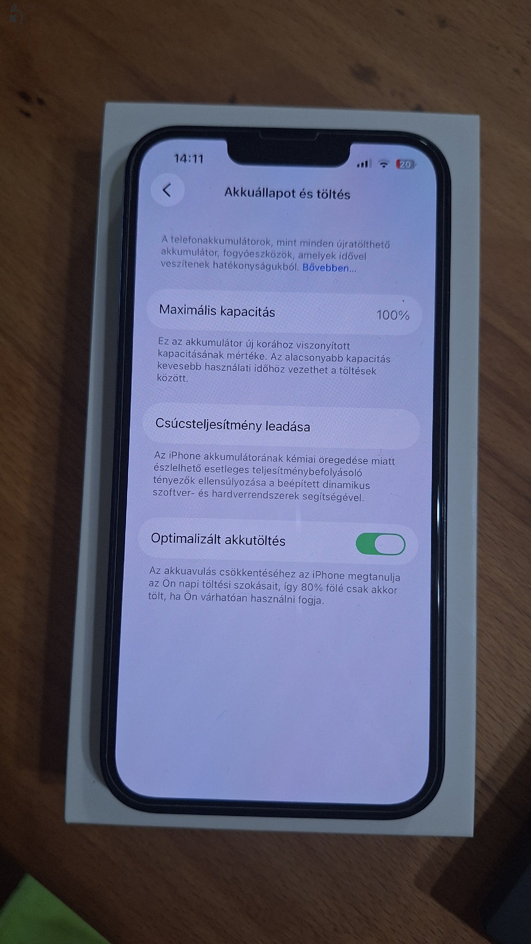 Újszerű Iphone 13/128GB black
