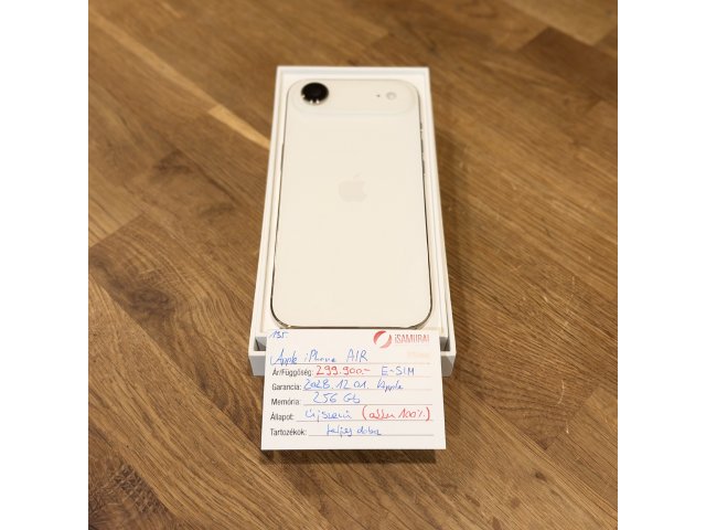 Apple iPhone Air - 256 GB - Gold - Akku 100% - Újszerű - 2028.12. Apple (135.)