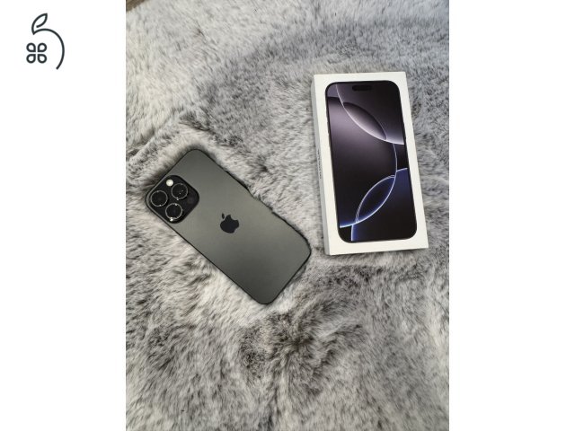 Apple iPhone 16 Pro Max 512GB Fekete Titán Független / 90% Akku / Gyári Állapot