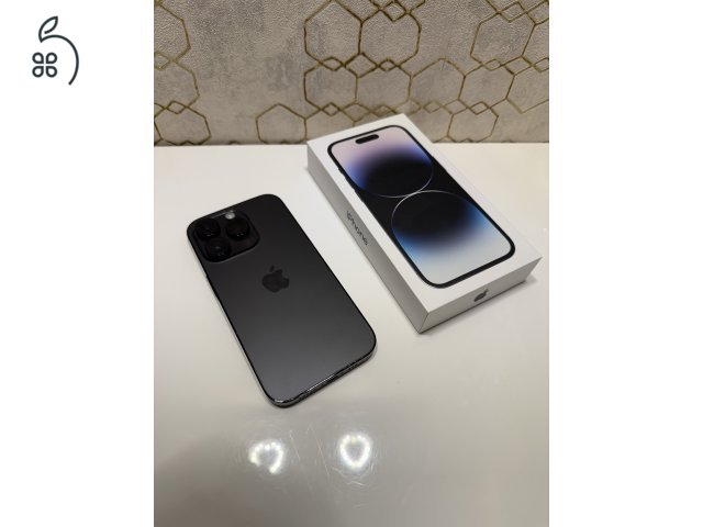 iPhone 14 Pro 128 GB, fekete, dobozàval