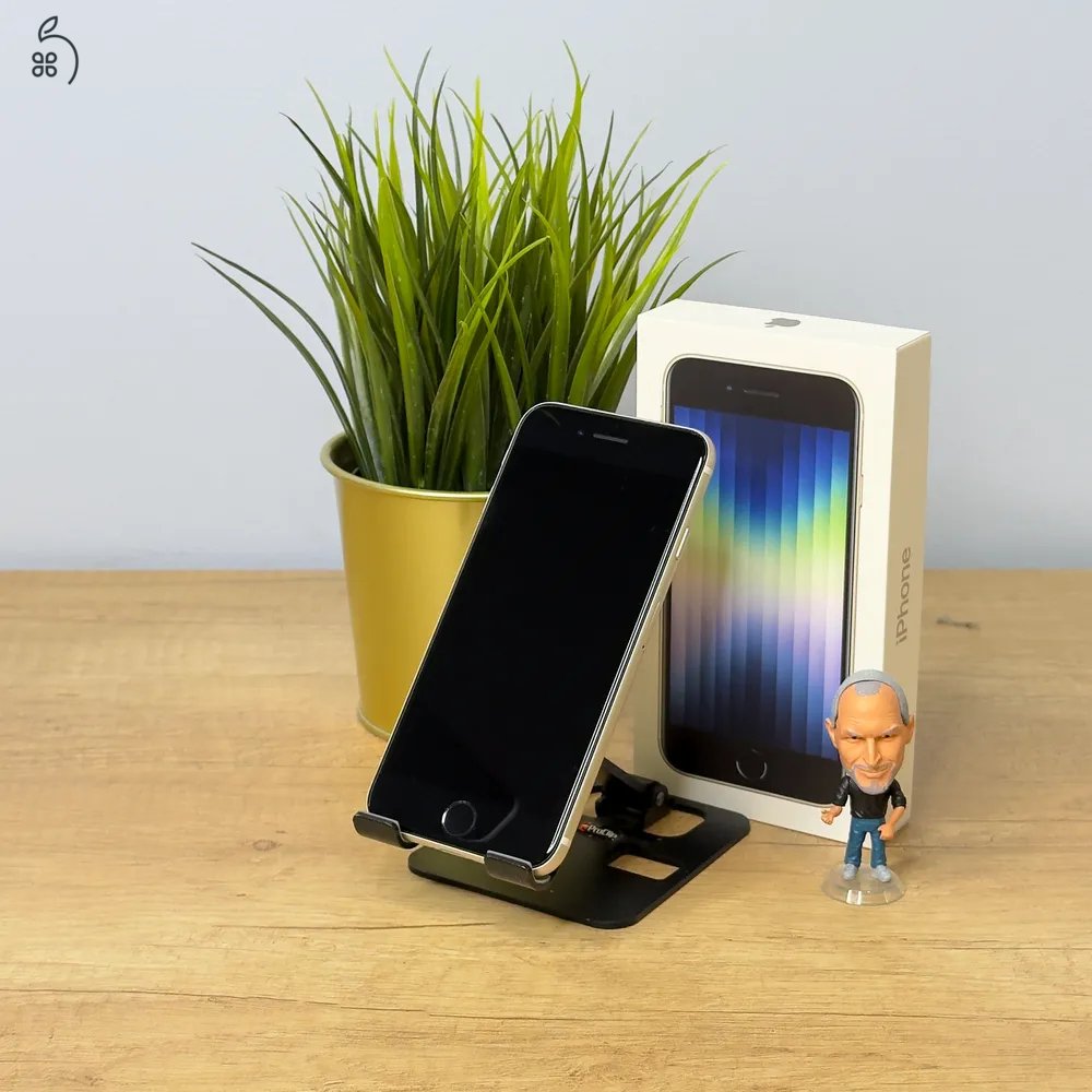 MacSzerez.com / iPhone SE3 2022 / 128GB / Csillagfény / Kártyafüggetlen / Garancia!