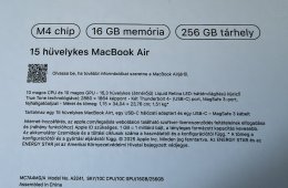 Apple MacBook Air 15 M4 égkék