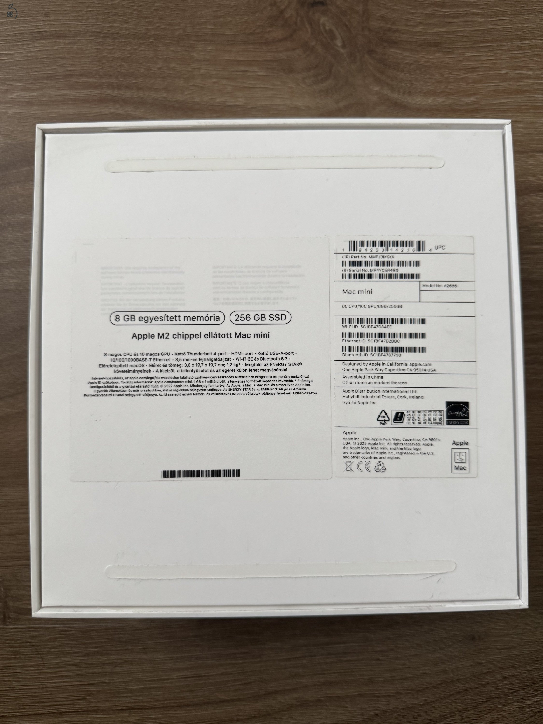 Mac mini m2 + 1tb ssd és hub