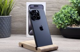 Hibátlan iPhone 15 Pro Black Titanium 128GB 2 ÉV Garanciával Számlával Aksi 100%