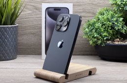 Hibátlan iPhone 15 Pro Black Titanium 128GB 2 ÉV Garanciával Számlával Aksi 100%