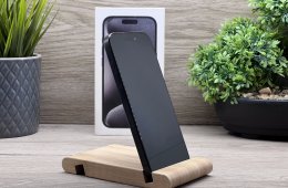 Hibátlan iPhone 15 Pro Black Titanium 128GB 2 ÉV Garanciával Számlával Aksi 100%