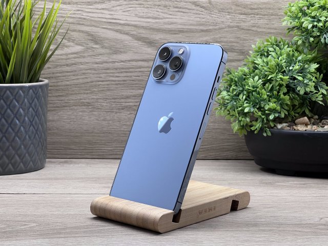 Hibátlan iPhone 13 Pro Max Sierra Blue 128GB 2 ÉV Garanciával Számlával Aksi 100%