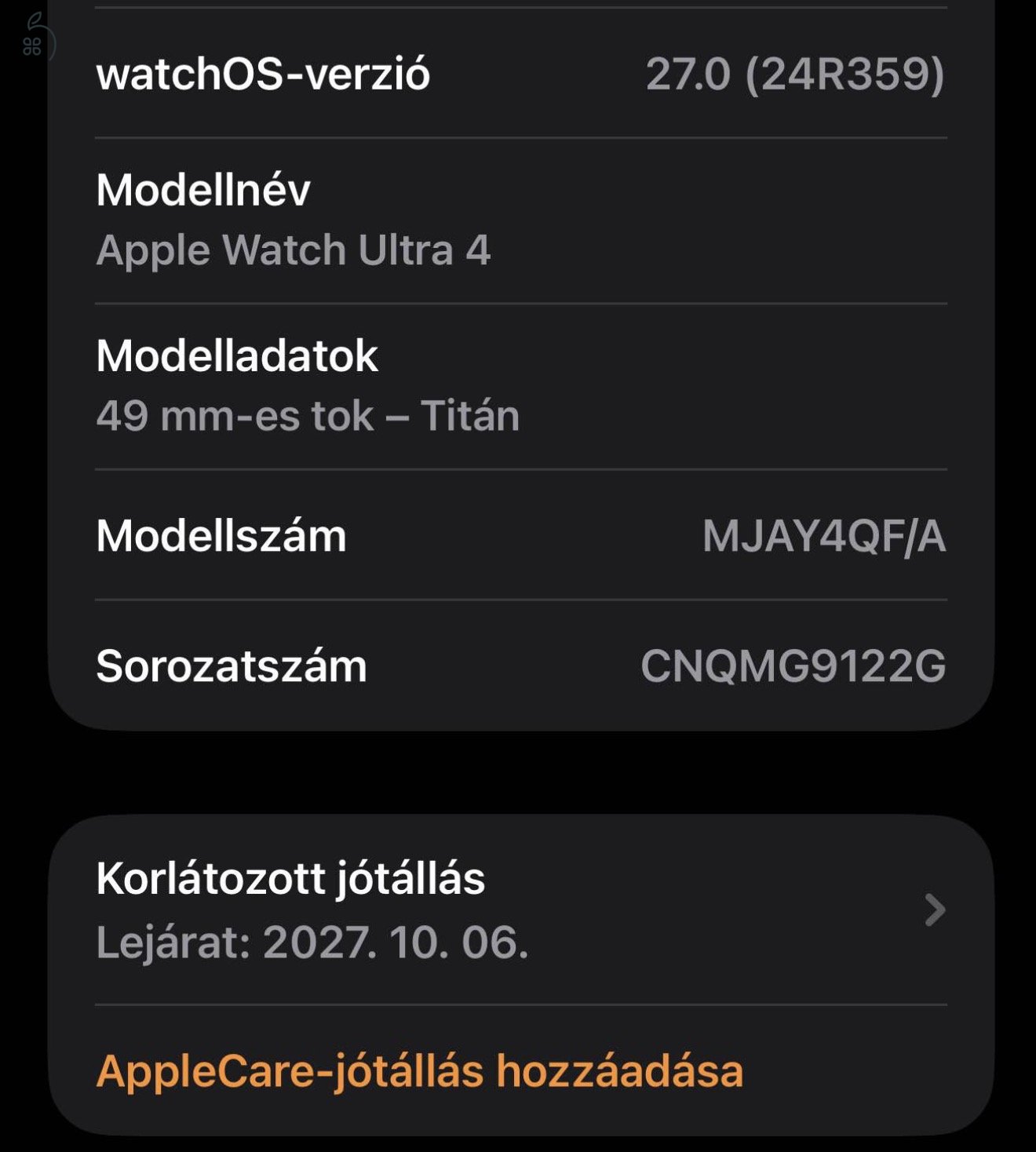 Apple  watch ultra 4