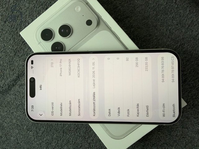 Iphone 17 Pro 256 GB Silver