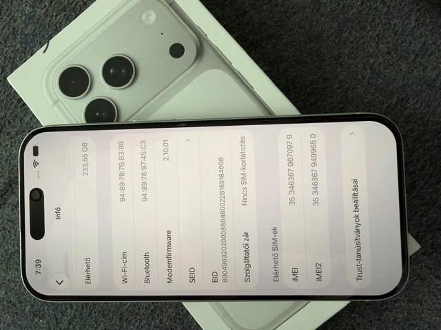 Iphone 17 Pro 256 GB Silver