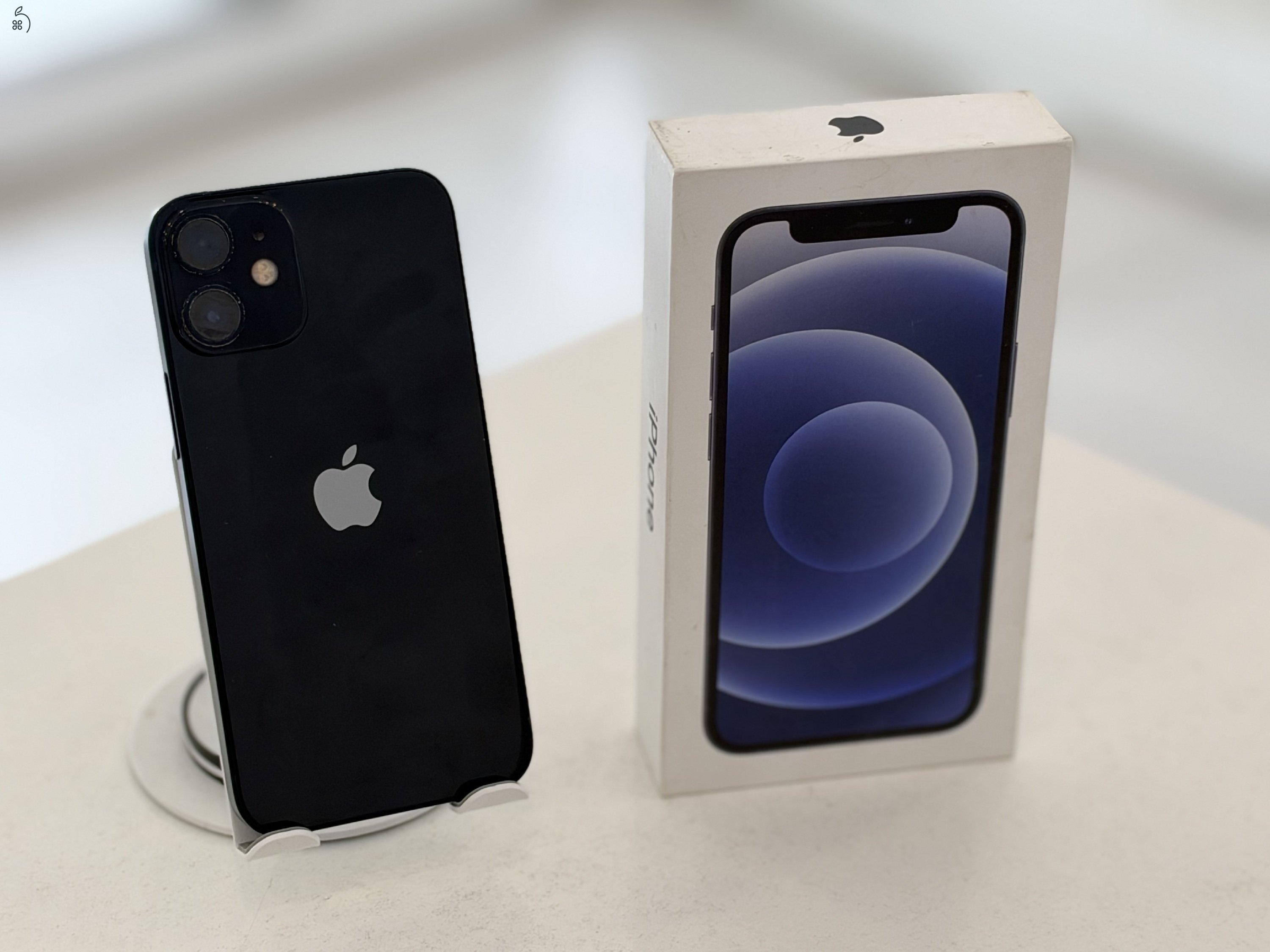 iPhone 12 Mini Fekete 128GB Yettel/1 hónap gar./Akku 100%/p5069