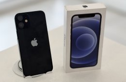 iPhone 12 Mini Fekete 128GB Yettel/1 hónap gar./Akku 100%/p5069