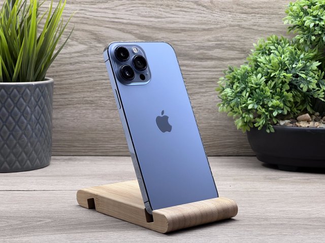 iPhone 13 Pro Max Sierra Blue 128GB 2 ÉV Garanciával Számlával Aksi 100%