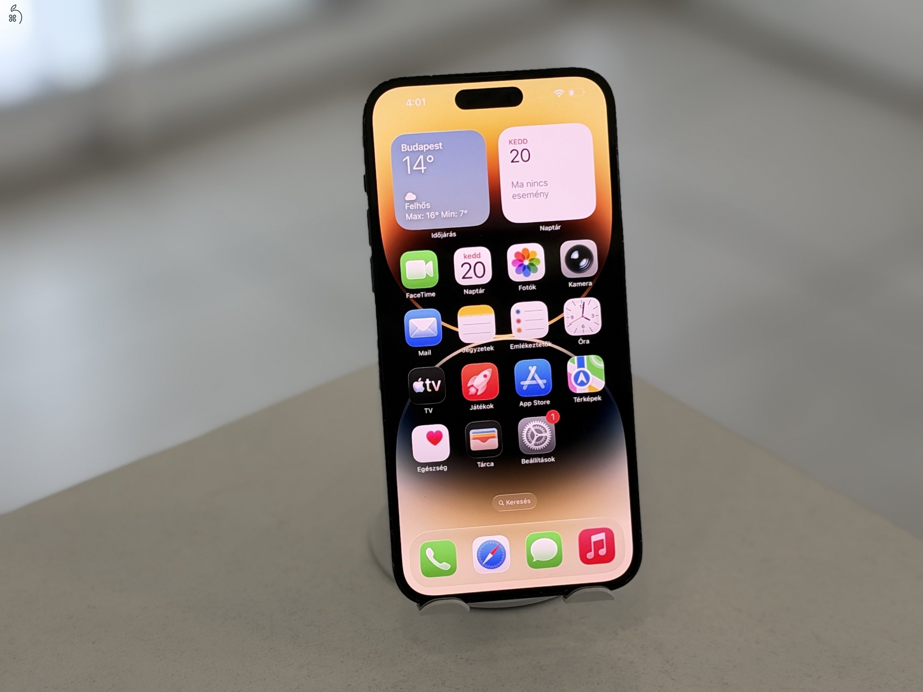 iPhone 14 Pro Max 128GB Független Használt/1 hónap gar./Akku 100/p80e