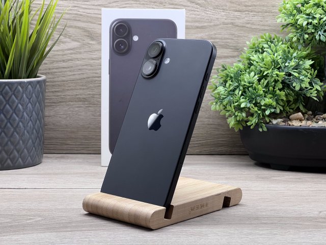 Hibátlan iPhone 16 Plus Black 128GB 2 ÉV Garanciával Számlával