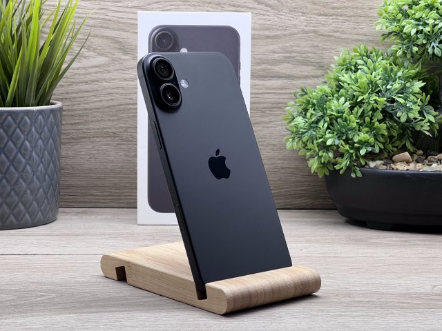 Hibátlan iPhone 16 Plus Black 128GB 2 ÉV Garanciával Számlával