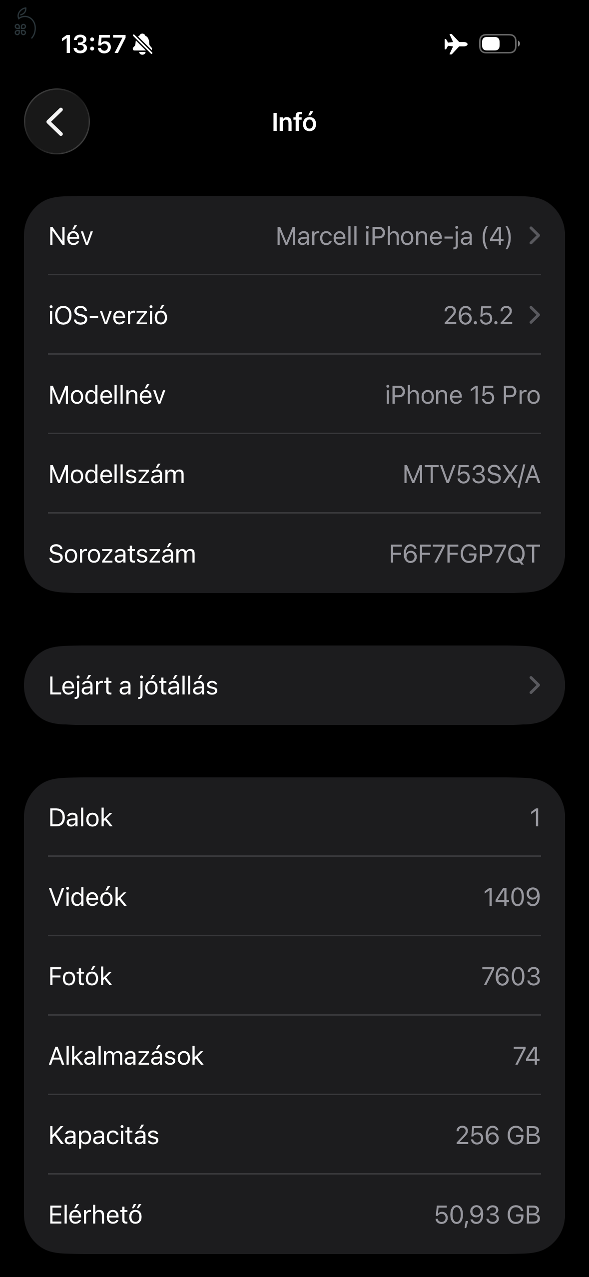 iPhone 15 Pro 256GB natúr titán