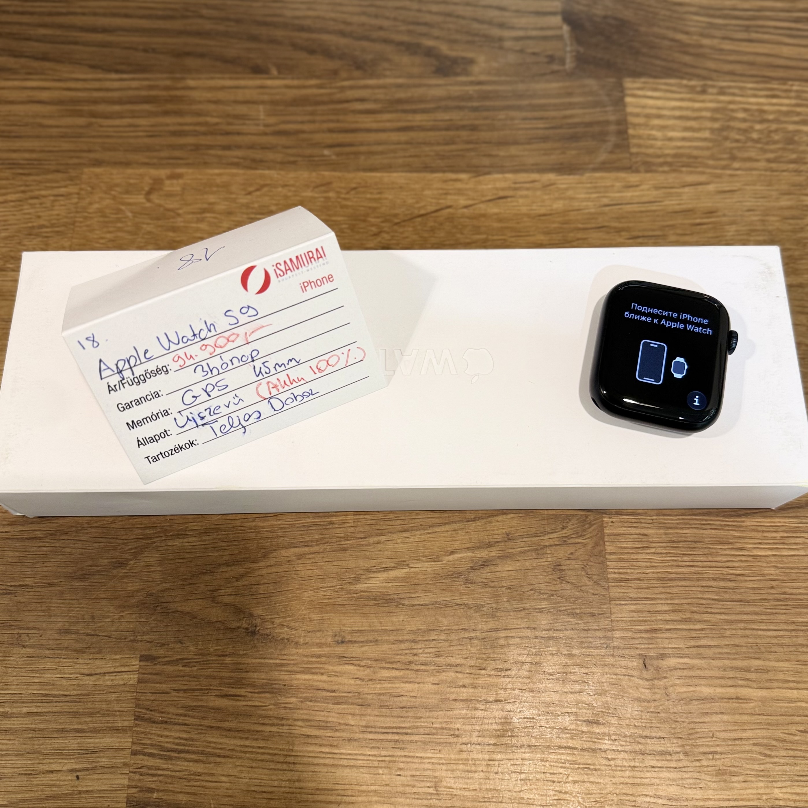 Apple Watch S9 - 45 mm - GPS - 100% akku - Újszerű (18.)