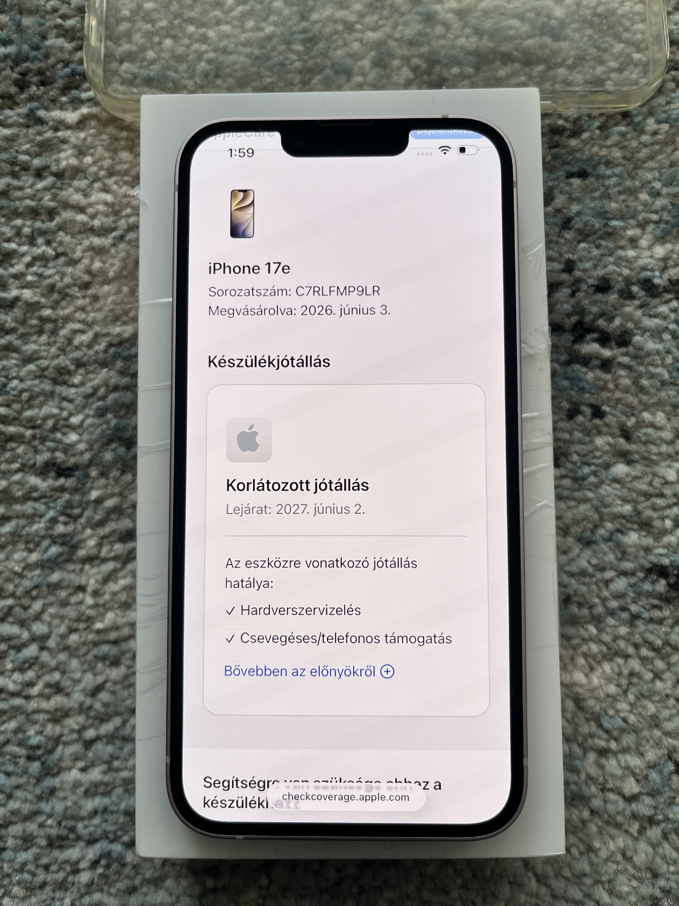 iPhone 17e 256GB Karcmentes!