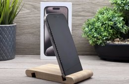 Hibátlan iPhone 15 Pro Natural Titanium 256GB 2 ÉV Garanciával Számlával