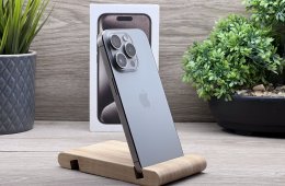 Hibátlan iPhone 15 Pro Natural Titanium 256GB 2 ÉV Garanciával Számlával