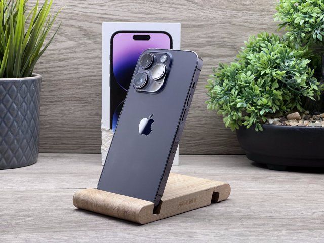 iPhone 14 Pro Deep Purple 128GB 2 ÉV Garanciával Számlával Aksi 100%