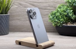 Hibátlan iPhone 15 Pro Natural Titanium 128GB 2 ÉV Garanciával Számlával