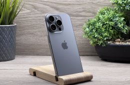 Hibátlan iPhone 15 Pro Natural Titanium 128GB 2 ÉV Garanciával Számlával