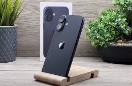 iPhone 16 Black 128GB 2 ÉV Garanciával Számlával