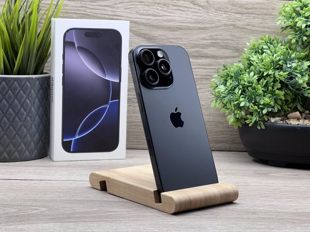 iPhone 16 Pro Black Titanium 128GB 2 ÉV Garanciával