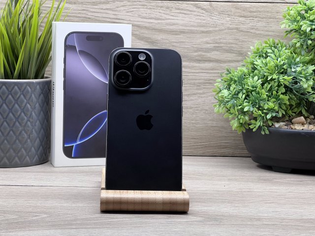 iPhone 16 Pro Black Titanium 128GB 2 ÉV Garanciával
