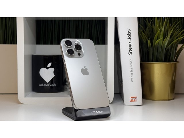 iPhone 16 Pro, 256GB, Natúr Titán, Számla, 2 Év Garancia