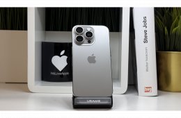 iPhone 16 Pro, 256GB, Natúr Titán, Számla, 2 Év Garancia