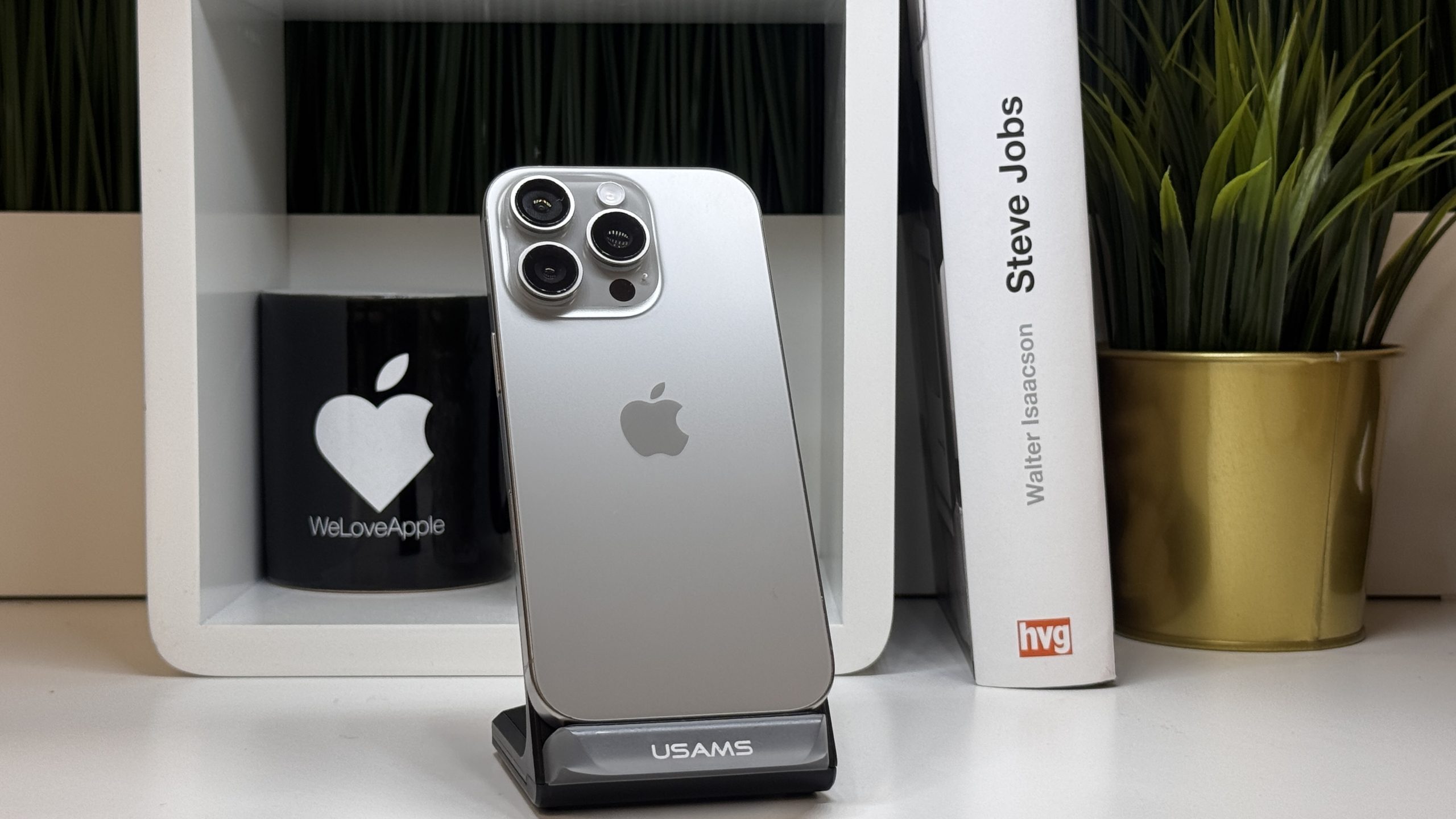 iPhone 16 Pro, 256GB, Natúr Titán, Számla, 2 Év Garancia