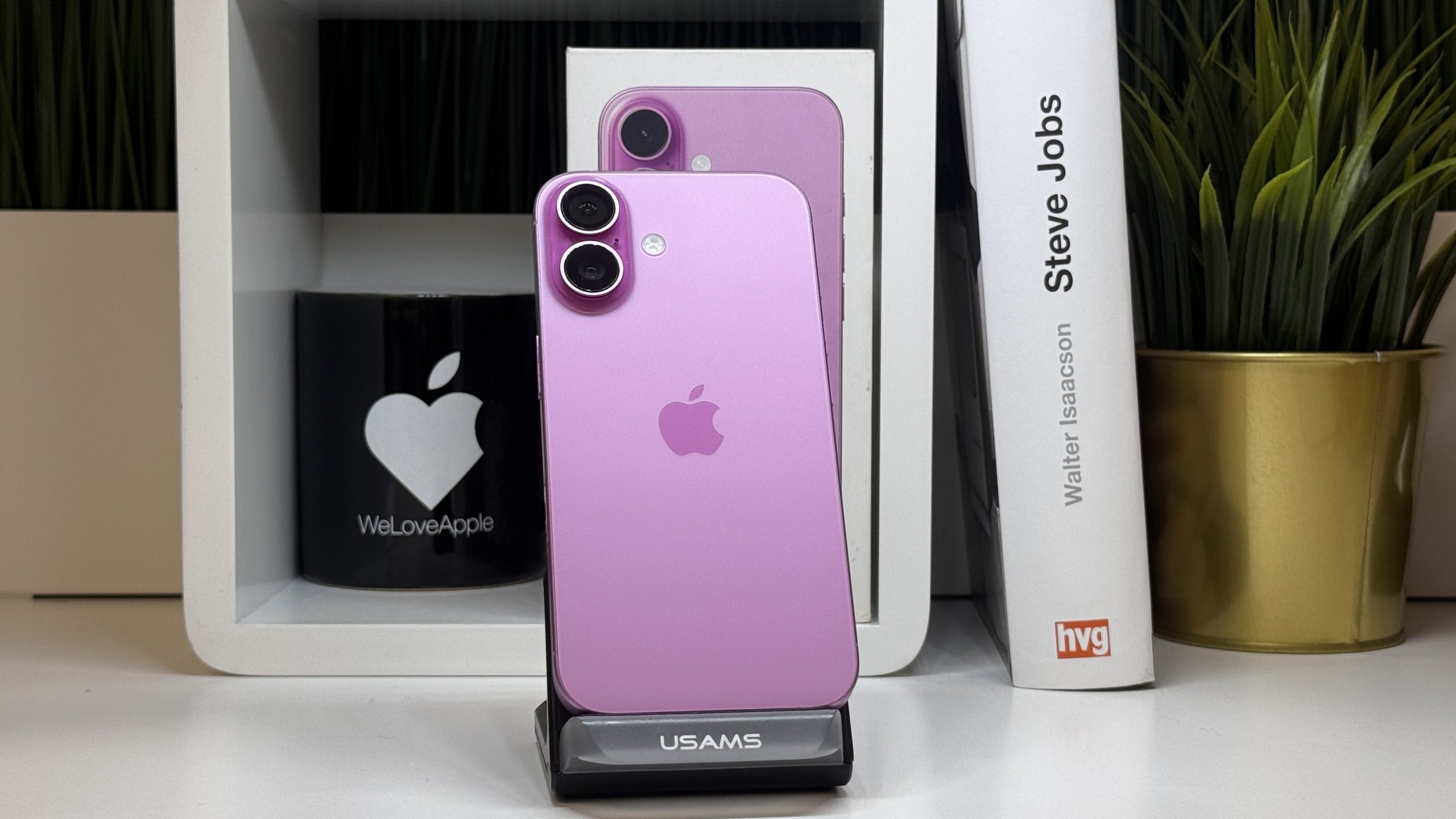 iPhone 16, 128GB, Rózsaszín, Számla, 2 Év Garancia