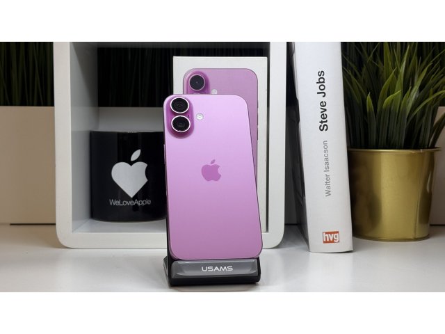 iPhone 16, 128GB, Rózsaszín, Számla, 2 Év Garancia