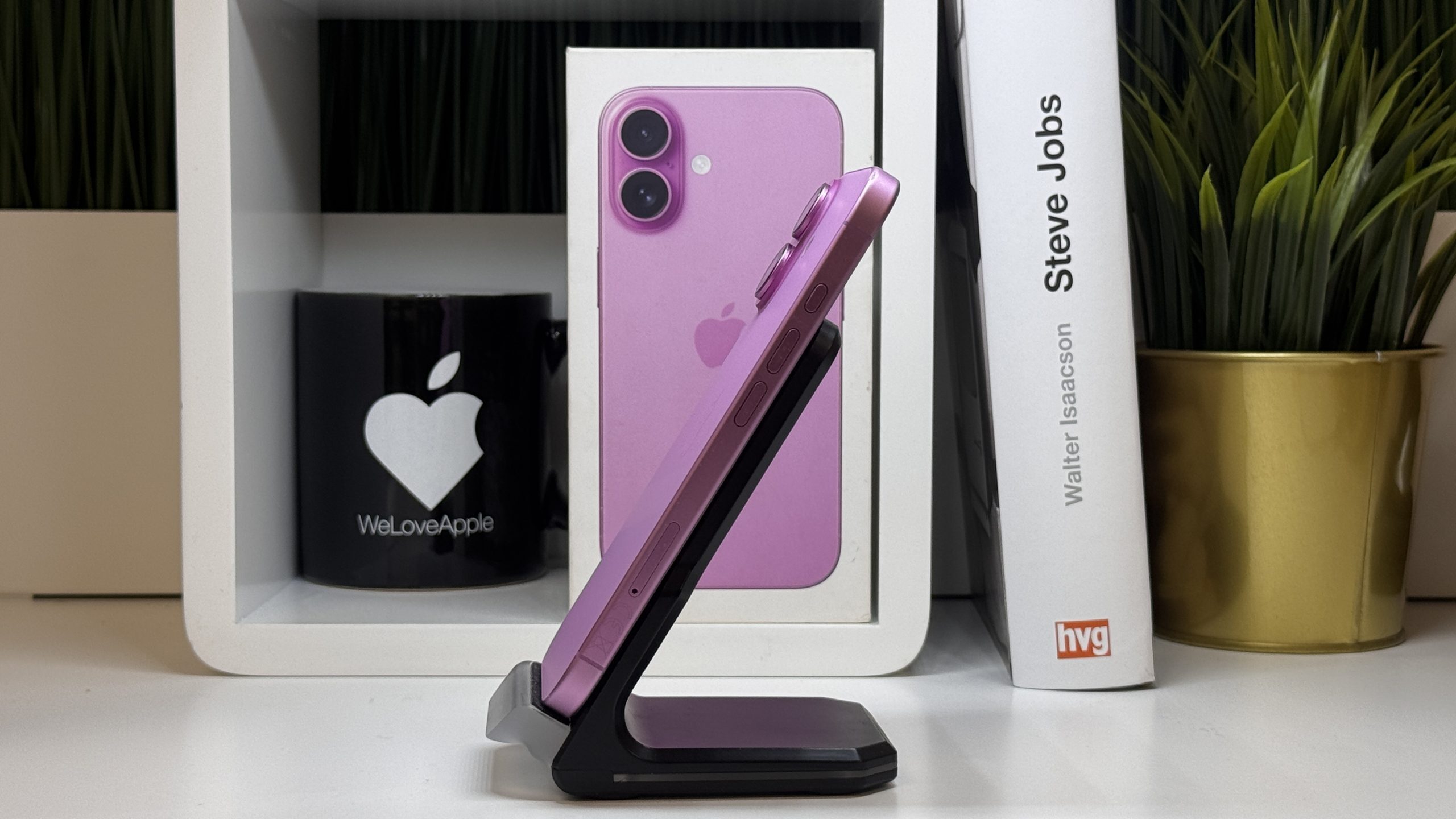 iPhone 16, 128GB, Rózsaszín, Számla, 2 Év Garancia