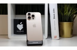 iPhone 16 Pro, 128GB, Sivatagi Titán, Számla, 2 Év Garancia